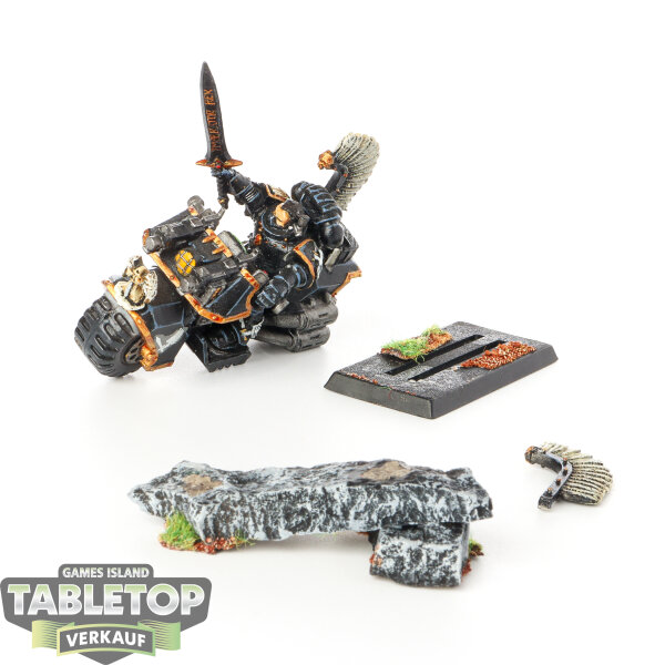 Dark Angels - Master of the Ravenwing on Bike - bemalt
