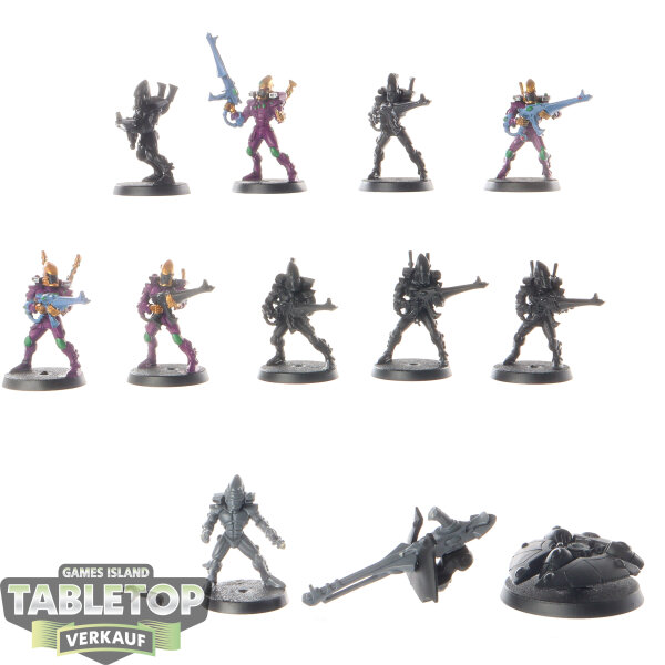 Aeldari - 10 x Guardian Defenders klassisch - teilweise bemalt