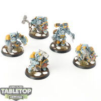 Space Wolves - 5 x Wolf Guard Terminators - bemalt