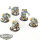 Space Wolves - 5 x Wolf Guard Terminators - bemalt