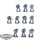 Space Marines - 10 x Tactical Squad klassisch - teilweise bemalt