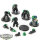 Chaos Space Marines - 5 x Chaos Terminator Squad klassisch - teilweise bemalt