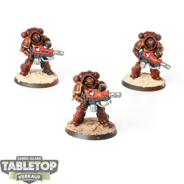 Space Marines - 3 x Primaris Eradicators - bemalt