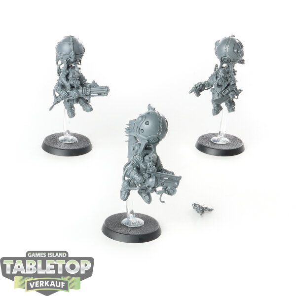 Kharadron Overlords - 3 x Endrinriggers - unbemalt