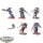 Space Marines - 5x Assault Intercessors - bemalt
