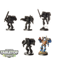 Space Marines - 5x Assault Marines - teilweise bemalt