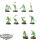 Nighthaunt - 10x Chainrasp Hordes - bemalt