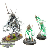 Nighthaunt - 3x Ethereal Court - teilweise bemalt