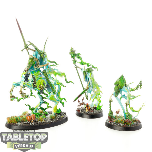 Nighthaunt - 3x Ethereal Court - bemalt