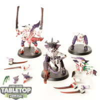 Tyraniden - 3 x Tyranid Warriors - bemalt