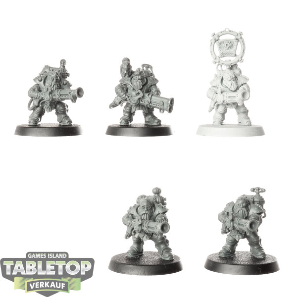 Kharadron Overlords - 5 x Grundstok Thunderers - teilweise bemalt