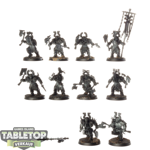 Blades of Khorne - 10 x Blood Warriors - teilweise bemalt