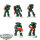 Dark Angels - 5 x Intercessors - teilweise bemalt