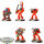 Blood Angels - 5 x Devastator Squad - teilweise bemalt