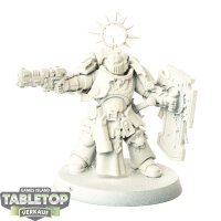 Space Marines - Lieutenant with Storm Shield - grundiert