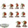 Orruk Warclans - 10 x Gutrippaz - bemalt