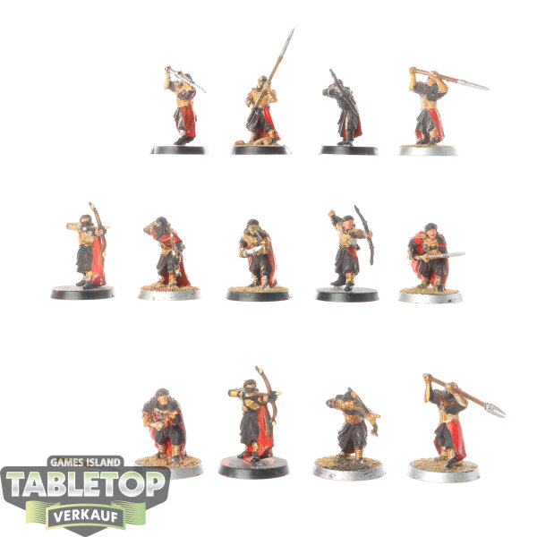 HdR Figuren - Böse - 10x Haradrim Warriors - teilweise bemalt