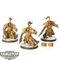 Adeptus Custodes - 3 x Allarus Custodians - teilweise bemalt