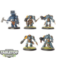 Space Wolves - 5 x Wolf Guard Terminators - teilweise bemalt