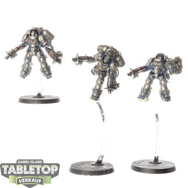Space Marines - 3 x Primaris Inceptors - teilweise bemalt