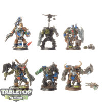 Orks - 6 x Ork Nobz - teilweise bemalt