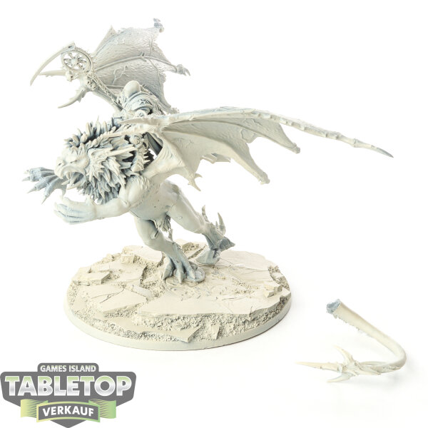 Warriors of Chaos - Chaos Lord on Manticore - grundiert