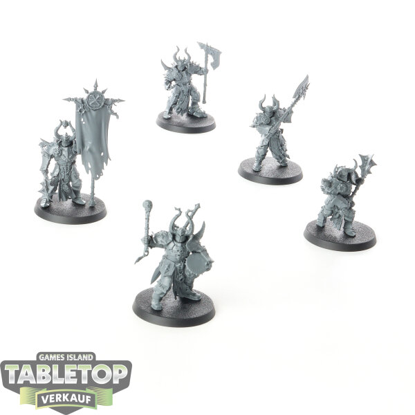 Slaves to Darkness - 5 x Chaos Chosen - unbemalt