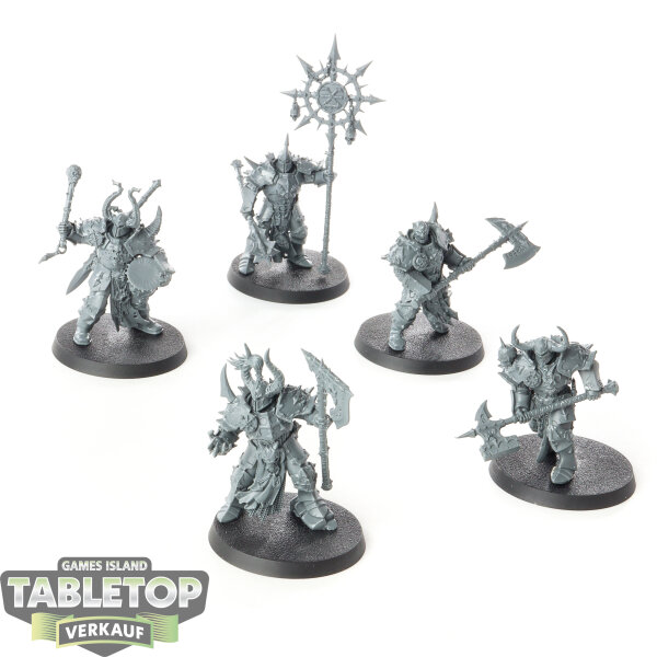 Slaves to Darkness - 5 x Chaos Chosen - unbemalt