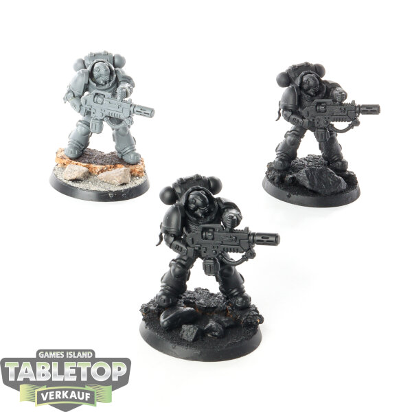 Space Marines - 3 x Primaris Eradicators - teilweise bemalt