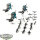 Necrons - 3 x Tomb Blades - bemalt