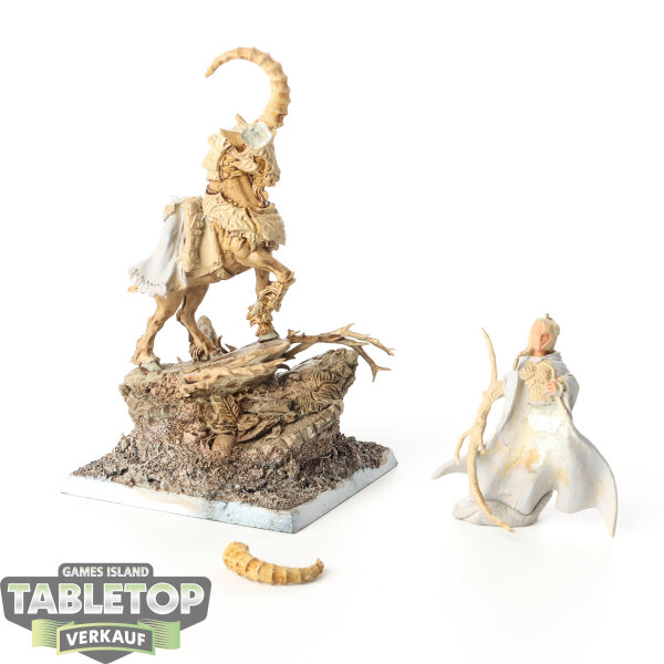 Wood Elf Realms - Mounted Woodelf Lord - teilweise bemalt