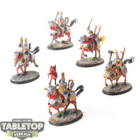 Cities of Sigmar - 5 x Freeguild Cavaliers - bemalt