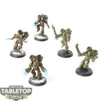 Chaos Space Marines - 5 Raptors - teilweise bemalt