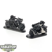 Dark Angels - 2 Ravenwing Bike Squadron - teilweise bemalt