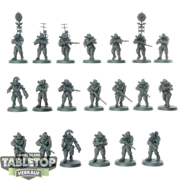 Horus Heresy - 20 x Solar Auxilia Lasrifle Section - teilweise bemalt
