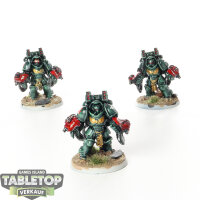 Dark Angels - 3 x Primaris Aggressors - bemalt