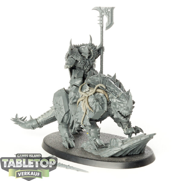 Slaves to Darkness - Chaos Lord on Karkadrak - unbemalt