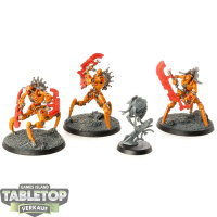 Necrons - 3 Skorpekh Destroyers - teilweise bemalt