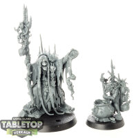 Orruk Warclans - Swampcalla Shaman with Pot-grot - unbemalt