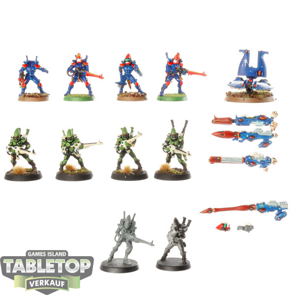 Aeldari - 10 x Guardian Defenders klassisch - teilweise bemalt