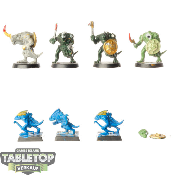Lizardmen - Lizardmen klassisch - teilweise bemalt