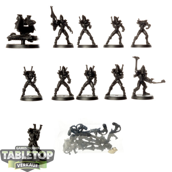 Aeldari - 10 x Guardian Defenders - teilweise bemalt