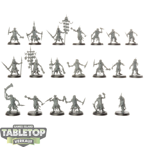 Orruk Warclans - 20 x Hobgrot Slittaz - teilweise bemalt