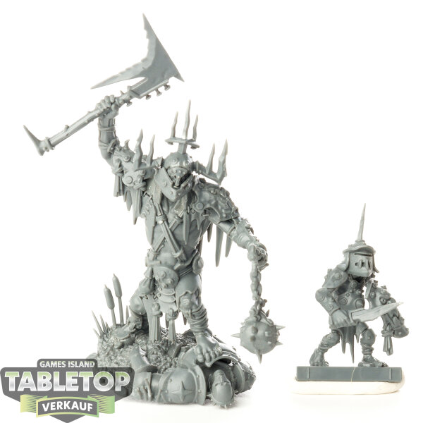 Orruk Warclans - Killaboss with Stab-grot - unbemalt
