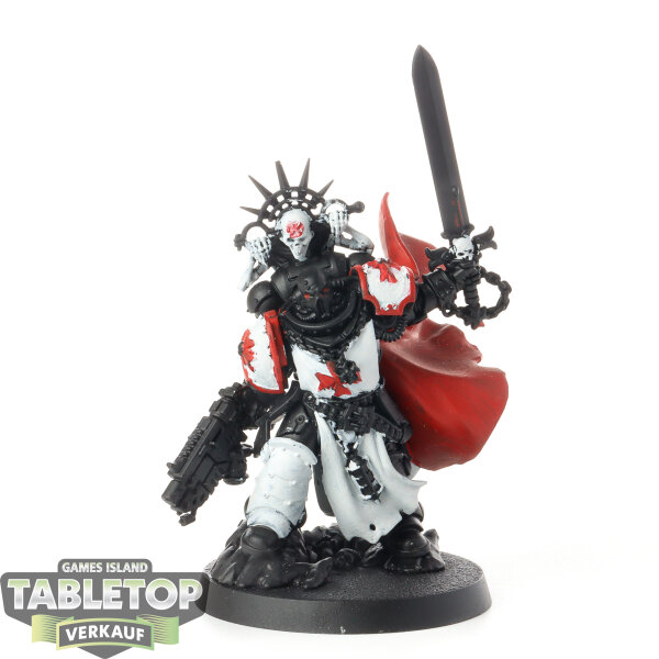Black Templars - Black Templars Marshal - teilweise bemalt