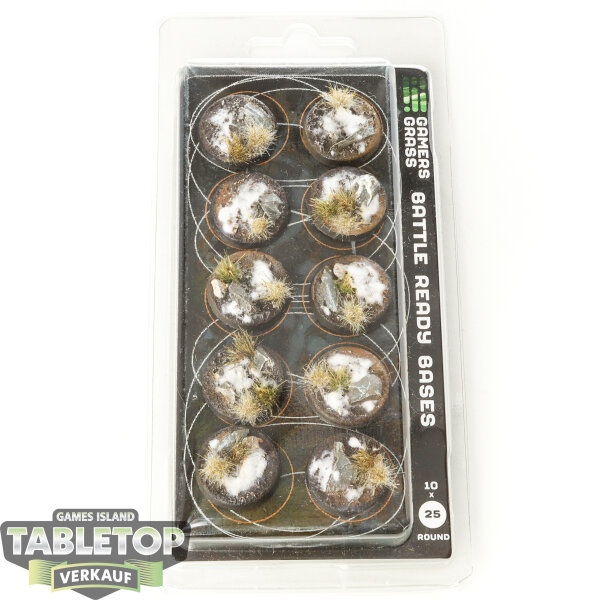 Bases - GamersGrass - Winter Bases - Round 25mm (x10) - Originalverpackt / Neu