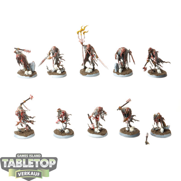 Nighthaunt - 10 Chainrasp Hordes - bemalt