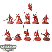 Blades of Khorne - 10 Bloodletters - teilweise bemalt