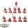 Blades of Khorne - 10 Bloodletters - teilweise bemalt