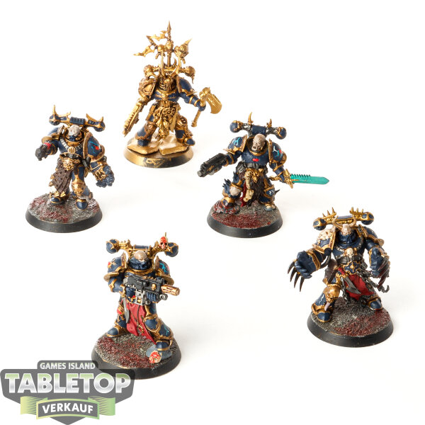 Chaos Space Marines - 5 x Chosen - teilweise bemalt